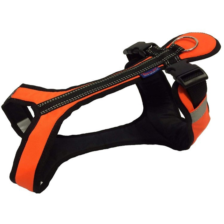 Harness SHORT size L neon orange-black | Harnesses  Hobby